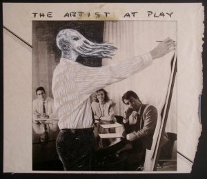 Luis Pita | Intervenciones sobre papel de periódico | Interventions on newspaper | The artist at play (1990)