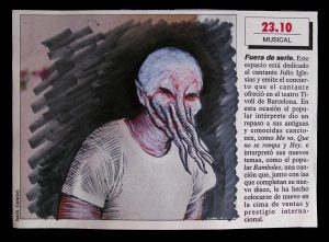Luis Pita | Intervenciones sobre papel de periódico | Interventions on newspaper | The artist at play (1990)