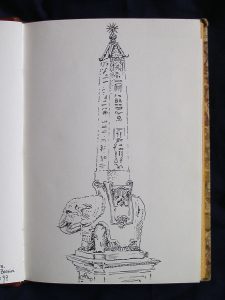 Luis Pita | Cuaderno de Apuntes de Viajes | Travel Sketchbooks | 008/ Elefantito de Bernini - Roma (1997)